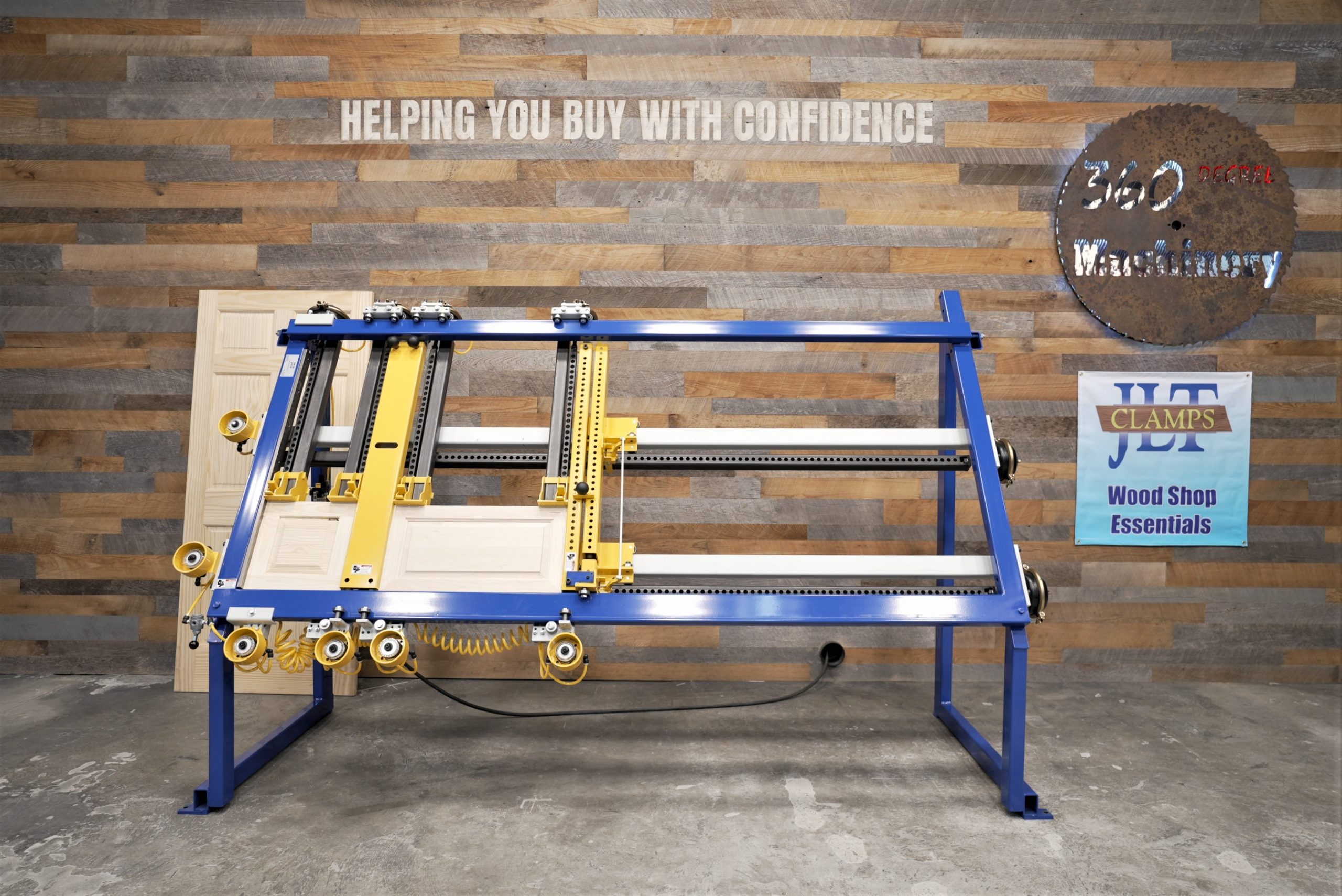 JLT #717C-CHBB Large Capacity Double Door Miter Door Clamp | 360