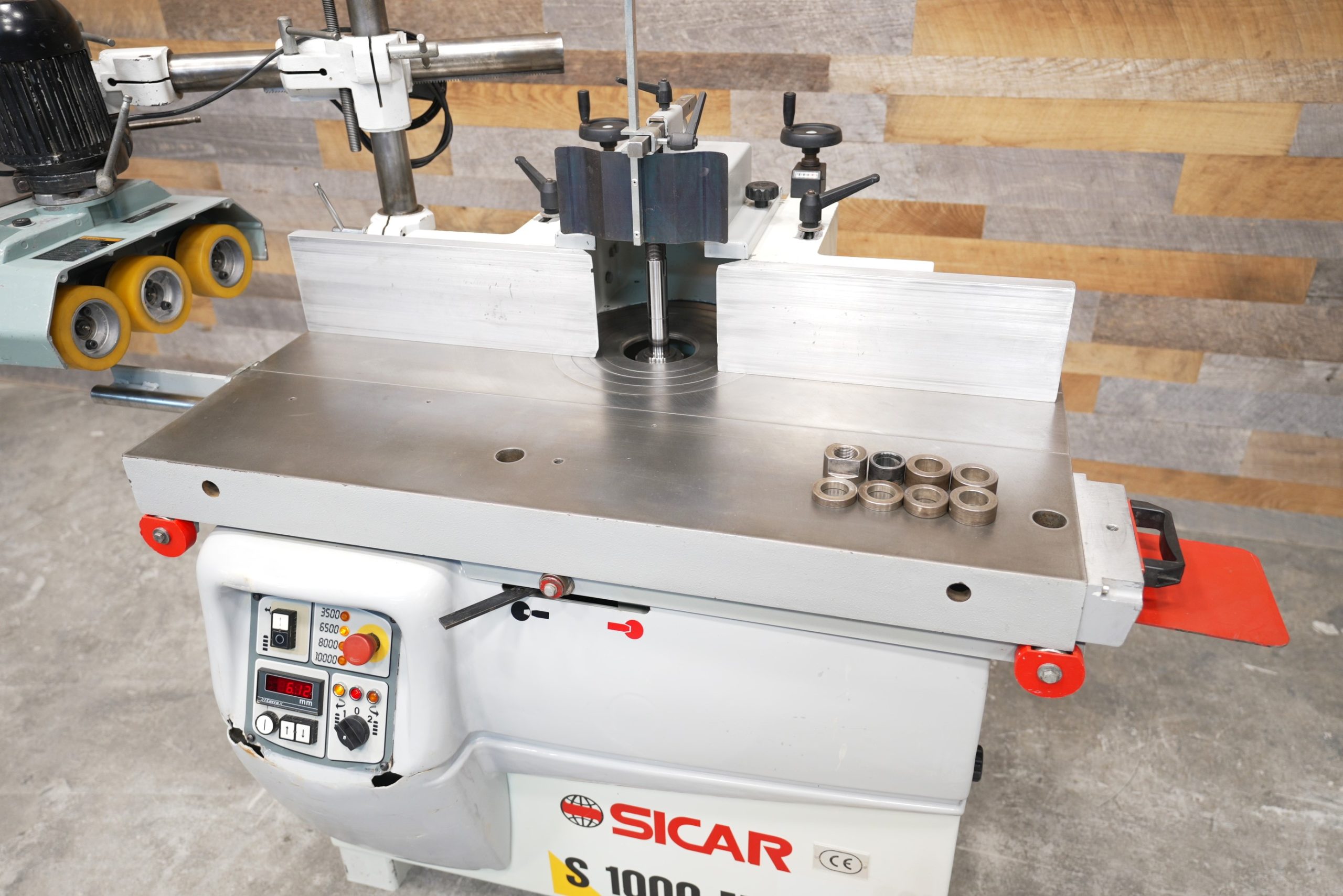 LOADED Sicar S 1000 M 7.5 HP Sliding Table Shaper » 360 Degree Machinery LLC