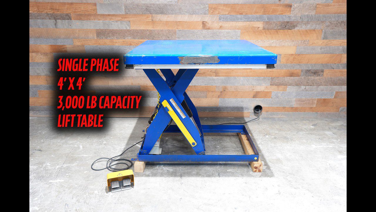 Vestil 48″ x 48″ Electric Hydraulic Lift Table, Load Cap. 3000 lb.