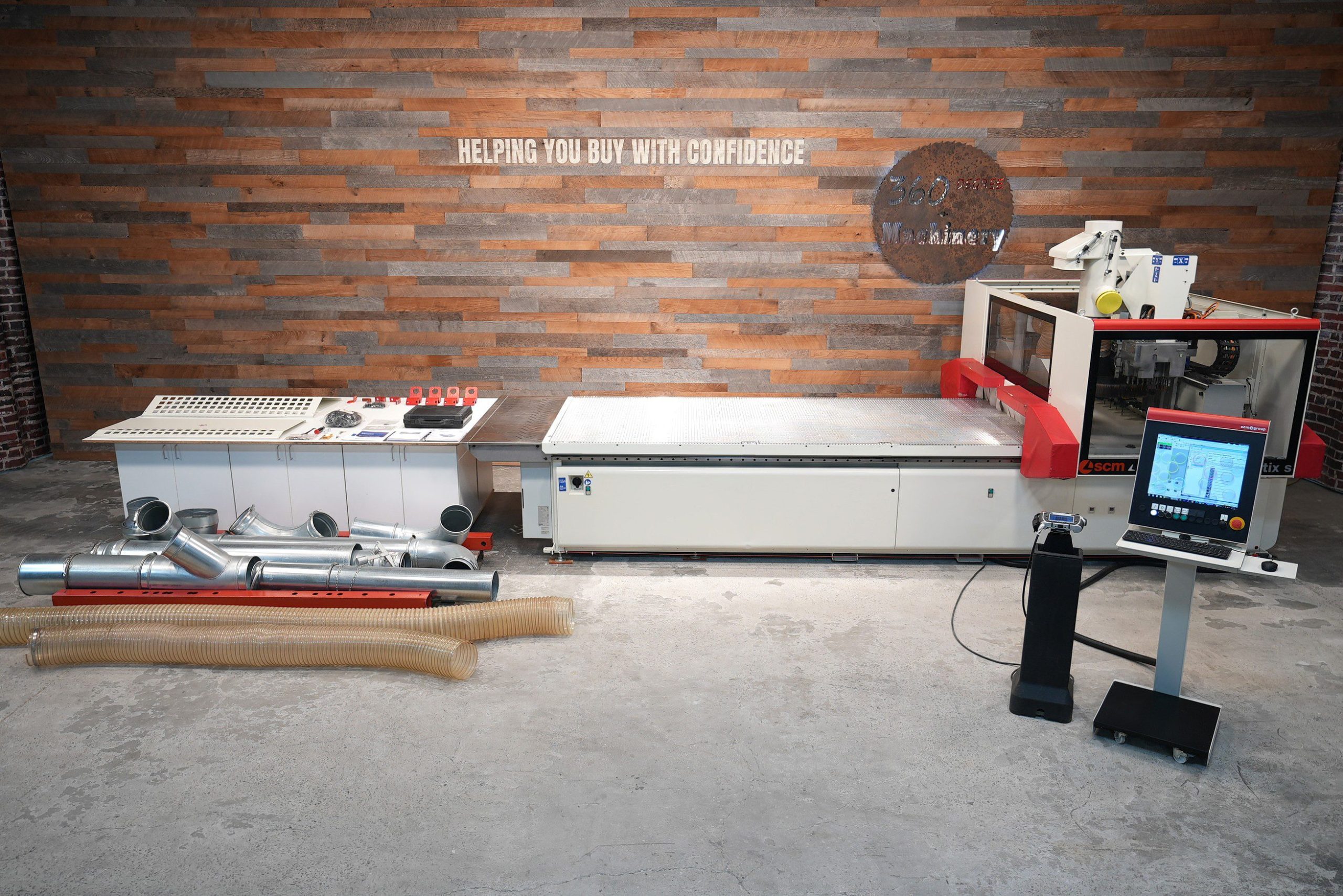 2017 SCM Pratix S15 C CNC Machine – 5′ x 12′ Flat Table | 360