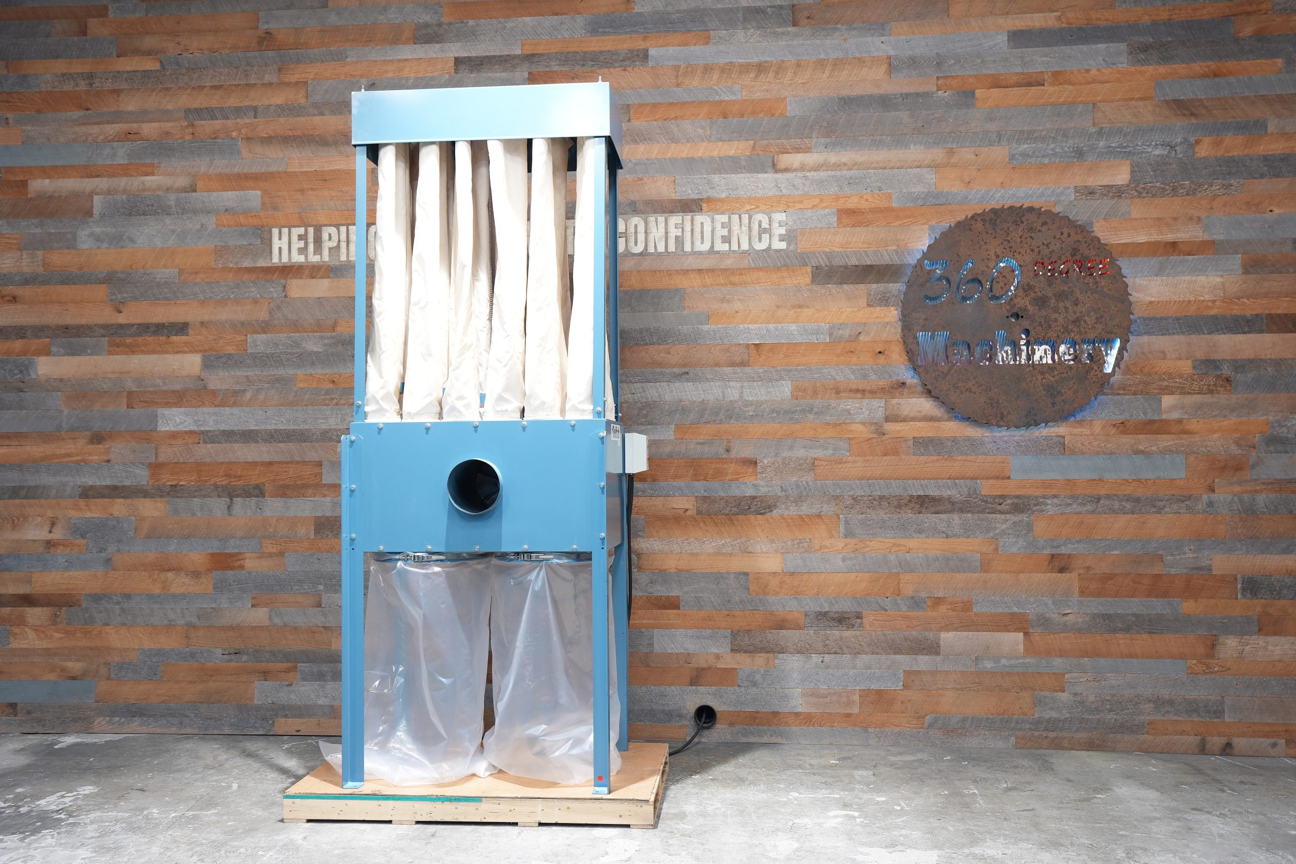 Brocant Warehouse様 Belfab JNBM-OP 7.5HP 3,500 CFM Dust Collector W/Shaker | 360